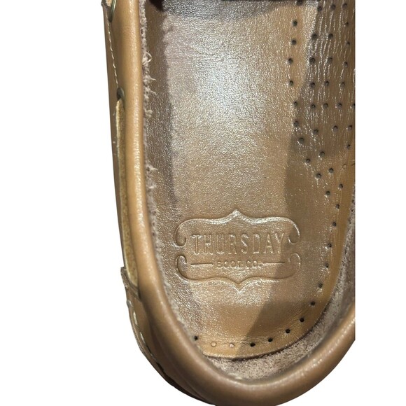 Thursday Boot Company Leather Boat Shoes Loafers Tan Moc Toe US 13 EU 47 Lace Up main image 11